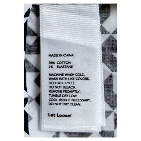 Kate Spade Saturday Geometric Print Short Sleeve Top - Picture 6 of 6